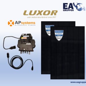 Balkonkraftwerk DUO LUXOR 800W Fullblack mit DS3-L – SY042019