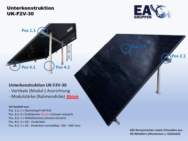 Unterkonstruktion UK-F2V-30- UK0002