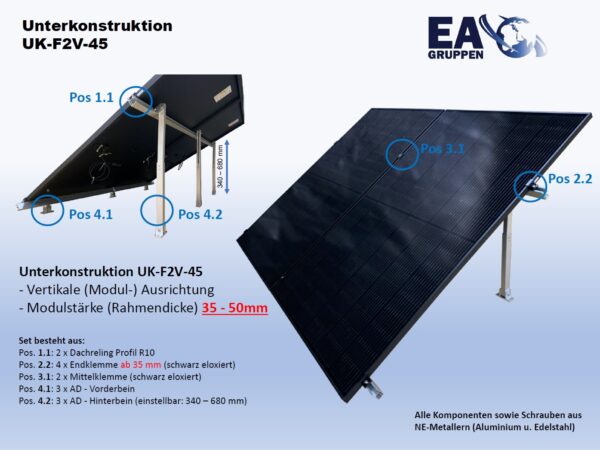 Unterkonstruktion UK-F2V-45- UK0001