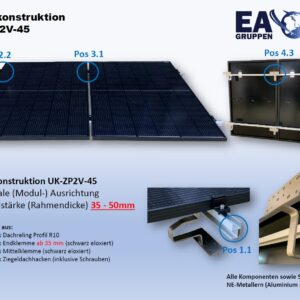 Unterkonstruktion UK-ZP2V-45- UK0004