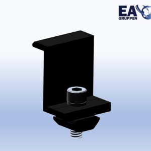 Endklemme FULLBLACK für Moduldicke 30mm - UK0008
