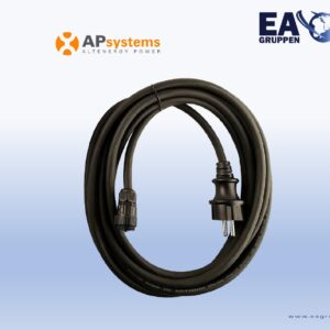 APsystems 5m AC Kabel 1,5mm² für EZ1-M mit EP female Connector und Schuko Stecker