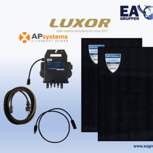 Balkonkraftwerk DUO LUXOR 800W Fullblack APsystems EZ1-M (800W) – SY0756